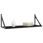 Dulapuri de perete, 2 buc., negru, 80x25x25,5 cm, lemn