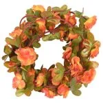 Ghirlande de flori de Crăciun, 6 buc., portocaliu, 250 cm