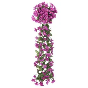 Ghirlande de flori de Crăciun, 3 buc., violet deschis, 85 cm
