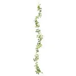 Ghirlande de flori de Crăciun, 6 buc., alb, 200 cm