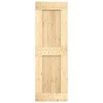 Ușă glisantă cu set de feronerie 70×210 cm, lemn masiv de pin