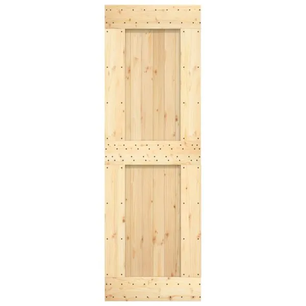 Ușă glisantă cu set de feronerie 70×210 cm, lemn masiv de pin