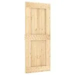 Ușă glisantă cu set de feronerie 85×210 cm, lemn masiv de pin