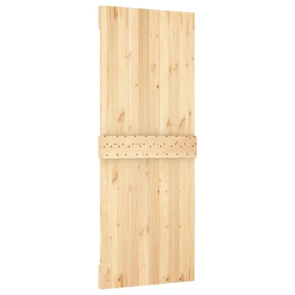 Ușă glisantă cu set de feronerie 80×210 cm, lemn masiv de pin
