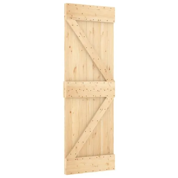 Ușă glisantă cu set de feronerie 70×210 cm, lemn masiv de pin
