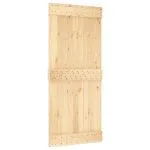 Ușă glisantă cu set feronerie, 90×210 cm, lemn masiv de pin