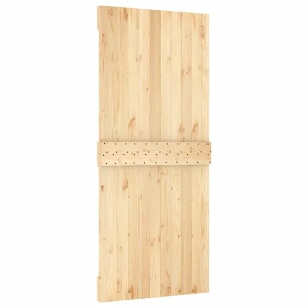 Ușă glisantă cu set feronerie, 90×210 cm, lemn masiv de pin