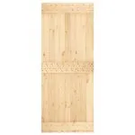 Ușă glisantă cu set de feronerie 85×210 cm, lemn masiv de pin