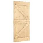 Ușă glisantă cu set de feronerie 95×210 cm, lemn masiv de pin