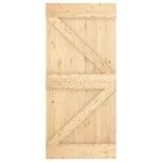 Ușă glisantă cu set de feronerie 95×210 cm, lemn masiv de pin