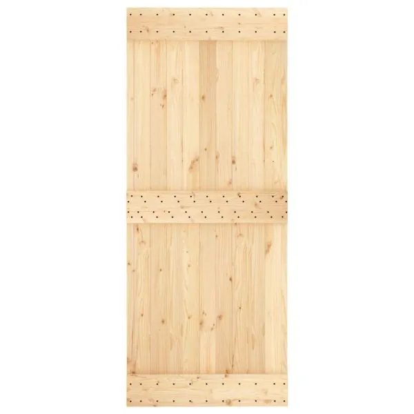 Ușă glisantă cu set de feronerie 85×210 cm, lemn masiv de pin