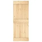 Ușă glisantă cu set de feronerie 80×210 cm, lemn masiv de pin
