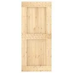 Ușă glisantă cu set feronerie, 90×210 cm, lemn masiv de pin