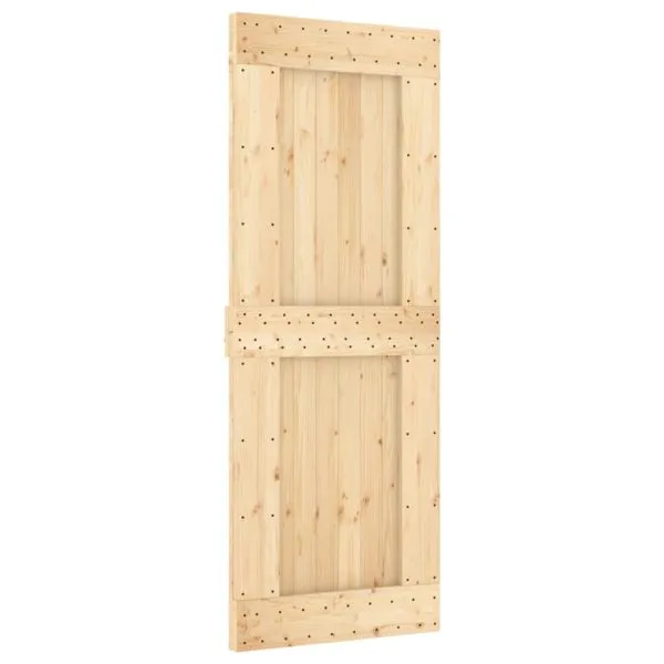 Ușă glisantă cu set de feronerie 80×210 cm, lemn masiv de pin