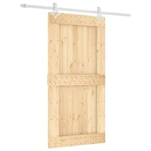 Ușă glisantă cu set feronerie, 100×210 cm, lemn masiv de pin