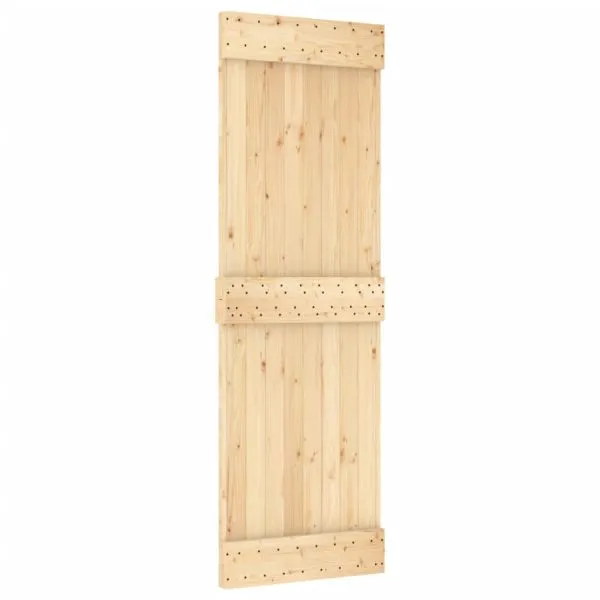 Ușă glisantă cu set de feronerie 70×210 cm, lemn masiv de pin