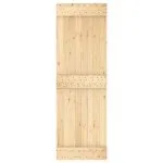 Ușă glisantă cu set de feronerie 70×210 cm, lemn masiv de pin