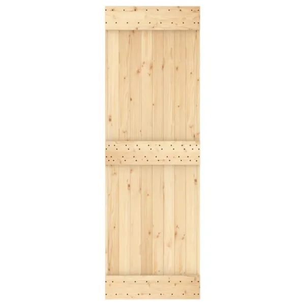 Ușă glisantă cu set de feronerie 70×210 cm, lemn masiv de pin