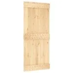 Ușă glisantă cu set feronerie, 90×210 cm, lemn masiv de pin
