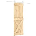 Ușă glisantă cu set de feronerie 70×210 cm, lemn masiv de pin