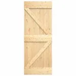 Ușă glisantă cu set de feronerie 85×210 cm, lemn masiv de pin