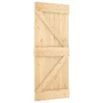 Ușă glisantă cu set de feronerie 85×210 cm, lemn masiv de pin