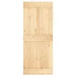 Ușă glisantă cu set de feronerie 85×210 cm, lemn masiv de pin