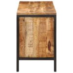 Bancă de pantofi 110x35x51 cm lemn masiv de mango brut