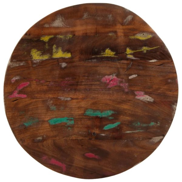 Blat de masă rotund, Ø 50×1,5 cm, lemn masiv reciclat