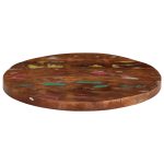 Blat de masă rotund, Ø 50×3,8 cm, lemn masiv reciclat