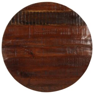 Blat de masă rotund, Ø 70×3,8 cm, lemn masiv reciclat