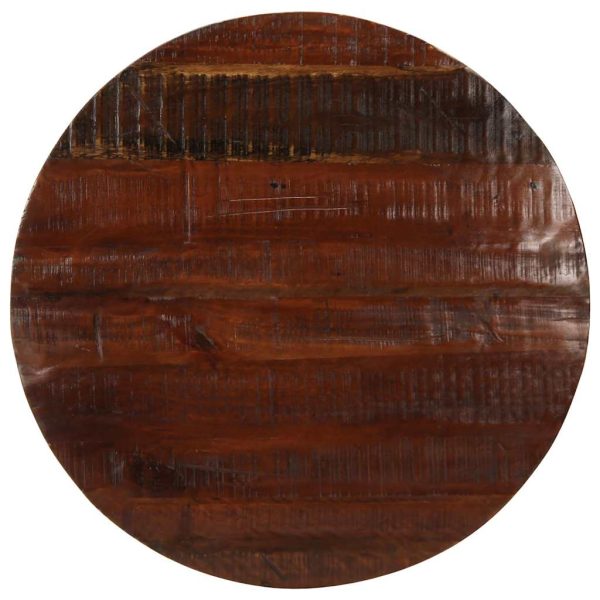 Blat de masă rotund, Ø 70×3,8 cm, lemn masiv reciclat
