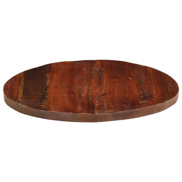 Blat de masă rotund, Ø 70×3,8 cm, lemn masiv reciclat