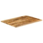 Blat de masă margine naturală, 100x80x2,5 cm, lemn masiv mango