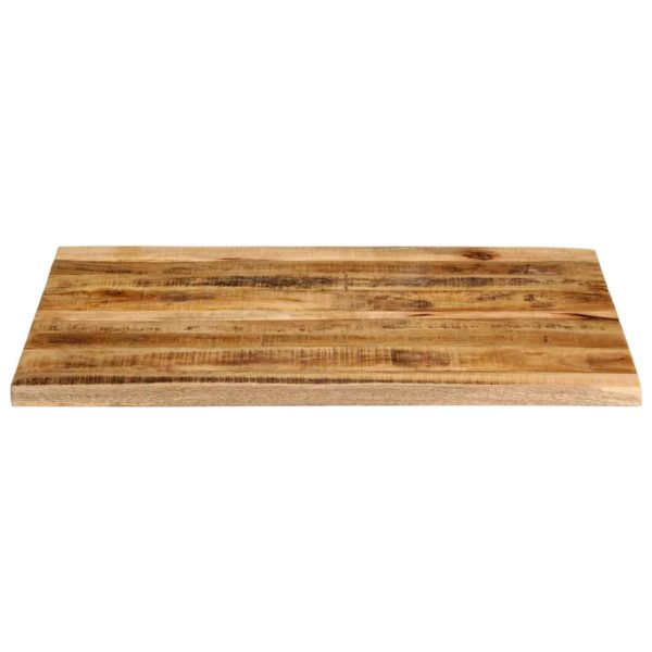 Blat de masă margine naturală, 100x80x2,5 cm, lemn masiv mango