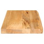 Blat de masă contur organic 60x40x3,8 cm lemn masiv de mango