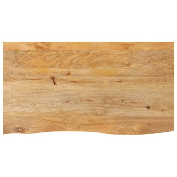 Blat de masă contur organic 120x60x3,8 cm lemn masiv de mango
