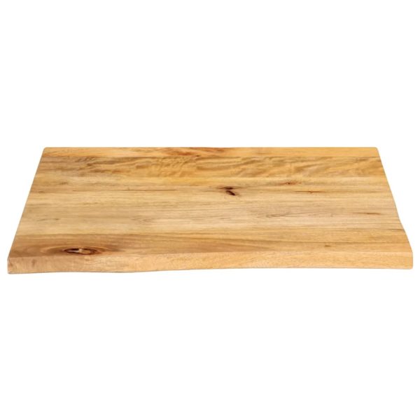 Blat de masă contur organic 80x80x3,8 cm lemn masiv de mango