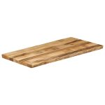 Blat de masă contur natural 100x60x3,8 cm lemn masiv mango brut