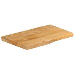 Blat masă cu margini naturale, 70x40x2,5 cm, lemn masiv mango