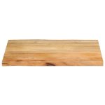 Blat masă cu margini, 70x60x3,8 cm, lemn masiv mango