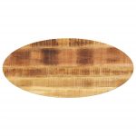 Blat de masă oval, 100x40x2,5 cm, lemn masiv de mango