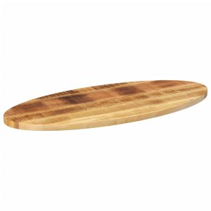 Blat de masă oval, 90x40x3,8 cm, lemn masiv de mango