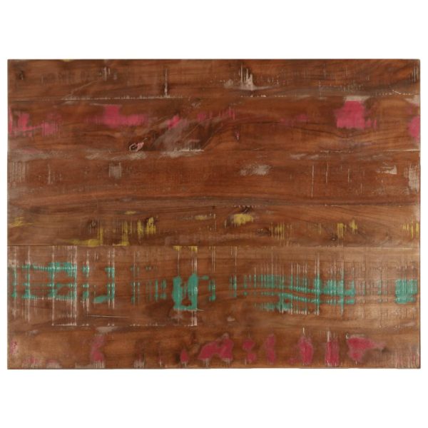 Blat de masă, 80x50x2,5 cm, dreptunghiular, lemn masiv reciclat
