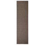 Covor din sisal pentru ansamblu de zgâriat, maro, 66×250 cm