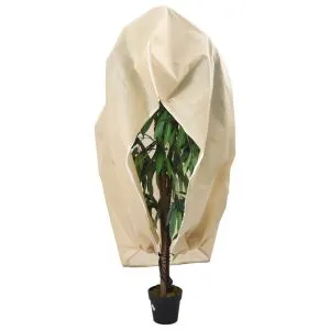 Huse de plante din fleece cu fermoar 2 buc. 70 g/m² 3,93×3 m