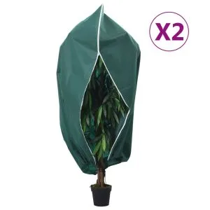 Huse de plante din fleece cu fermoar 2 buc. 70 g/m² 3