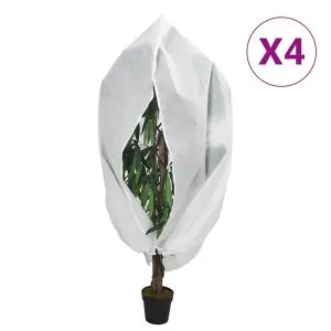 Huse de plante din fleece cu fermoar 4 buc. 70 g/m² 3,14×2,5 m