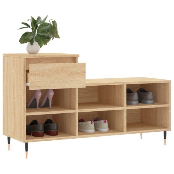 Pantofar, stejar sonoma, 102x36x60 cm, lemn prelucrat