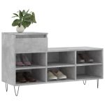 Pantofar, gri beton, 102x36x60 cm, lemn prelucrat